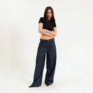 NWT Daze Denim Highland Extreme Baggy Pinstripe